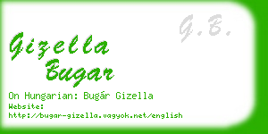 gizella bugar business card